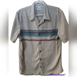 Mens Vans Short Sleeve Button Down Shirt/ Size Large